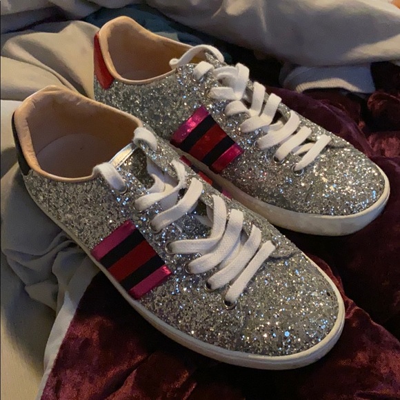 glitter gucci sneakers womens